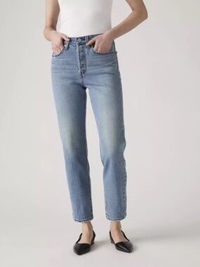 Women's Levi's Wedgie Straight Ankle Jeans - Medium Wash.- Sz 26W 30L